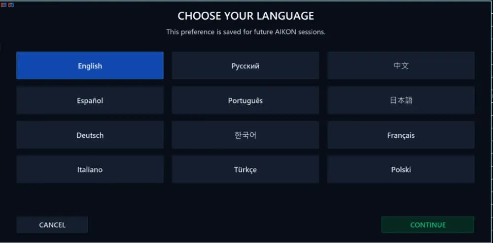 Aikon MT5 original publisher screenshot