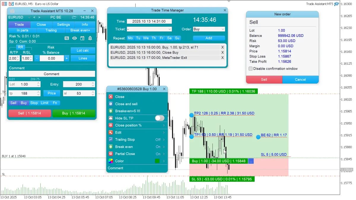 Trade Assistant MT5 original publisher screenshot
