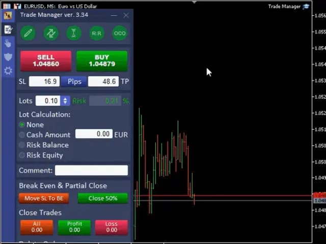 Forex Trade Manager MT5 original publisher screenshot