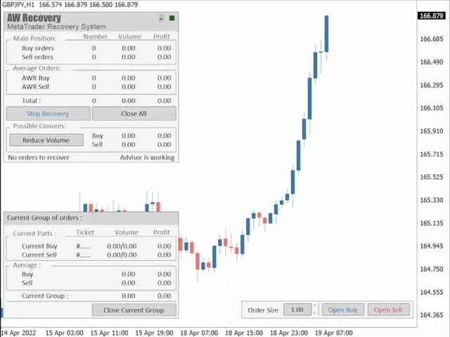 AW Recovery EA MT5 original publisher screenshot